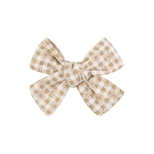 Charger l&#39;image dans la galerie, Duo de boucle moyenne | Pince tissu | Fleurs Vichy