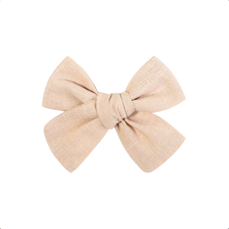 Duo de boucle moyenne | Pince tissu | Vanille