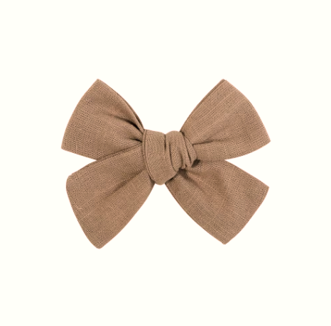 Duo de boucle moyenne | Pince tissu | Chocolat