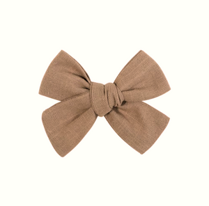 Duo de boucle moyenne | Pince tissu | Chocolat