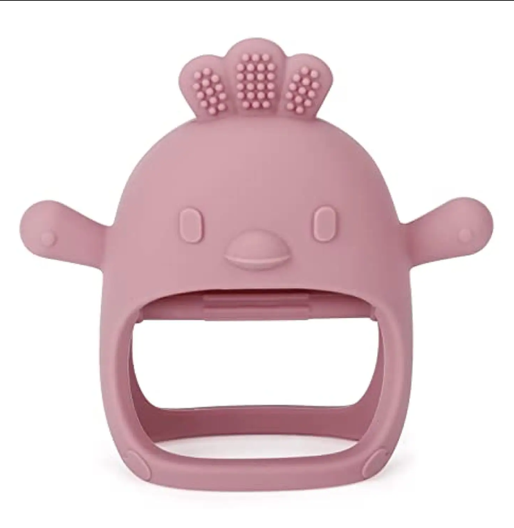 Little chicken teething toy - Rosé
