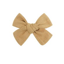 Load image in gallery, Duo de boucle moyenne | Pince tissu | Beige