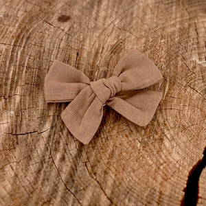 Duo de boucle moyenne | Pince tissu | Chocolat